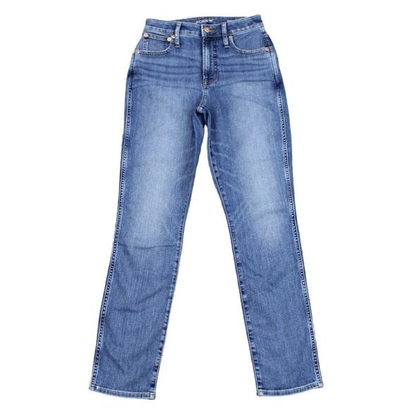 J. Crew Curvy Vintage Slim Straight Jean Warm Surf Wash Size 27 Tall NWT - Picture 2 of 7